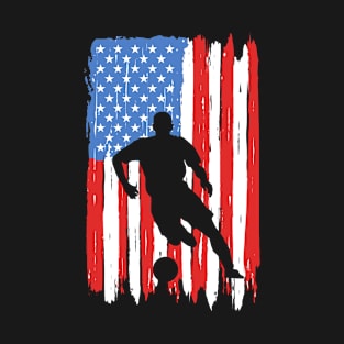 American Flag Soccer Graphic T-Shirt