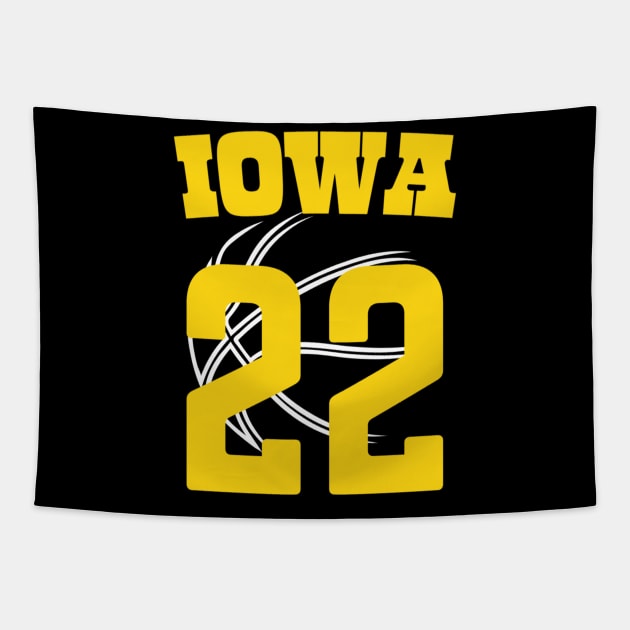 Caitlin Clark 22 iowa Tapestry by givayte