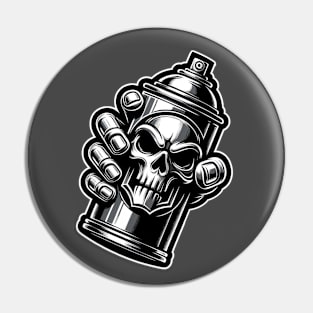 Hand Of Doom Graffiti Can Pin