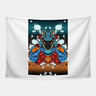 Samurai japan illustrations Tapestry