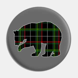 Plaid Bear Pin