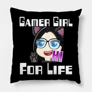 Gamer girl for life Pillow