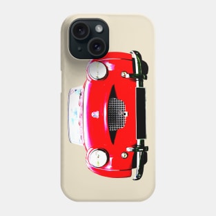 Triumph TR2 1950s British classic car bold red Phone Case