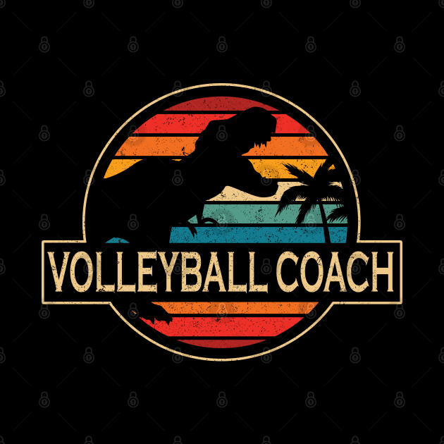 Volleyball Coach Dinosaur by SusanFields