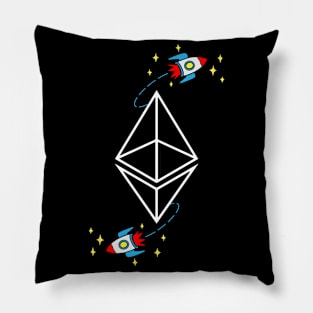 Ethereum Rocket - Cryptocurrency Millionaire Digital Cash Pillow