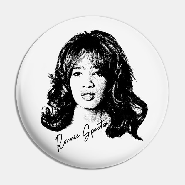 Ronnie Spector / Retro Style Fan Artwork Pin by DankFutura