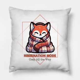 Snug Fox Chronicles: Cozy All the Way Pillow