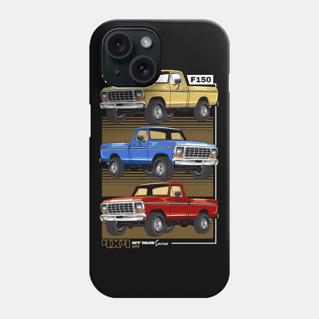 Retro F150 Pickup Car Phone Case by milatees