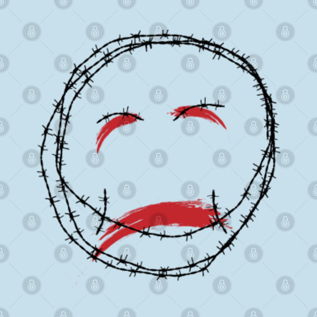 Discover Barbed wire face. The emblem of the horror of prison. - Face - T-Shirt