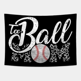 Teeball Mom Leopard Funny Baseball for Mother's Day 2021 Tapestry