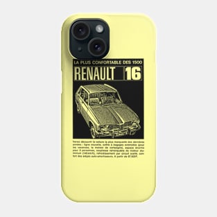 1970s RENAULT 16 -  French advert Phone Case