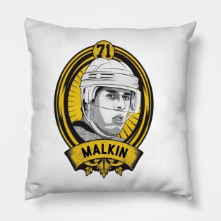 Evgeni Malkin Pittsburgh Shield Pillow