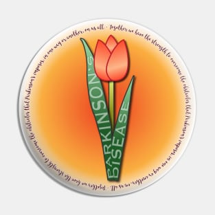 Parkinsons Tulip Round Strength Quote Pin