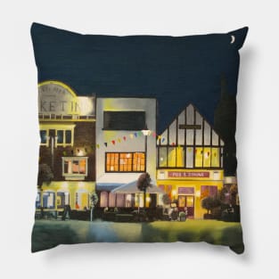 Salisbury Marketplace at dusk Pillow