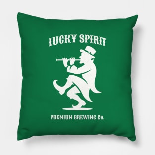 Lucky Spirit Flautist Leprechaun Pillow