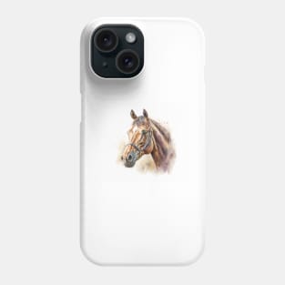 Horse Watercolour Painting Phone Case