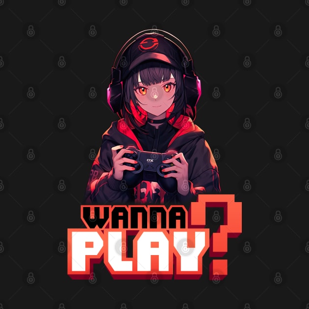 Gamer Girl wants to Play – Anime Wallpaper by KAIGAME Art