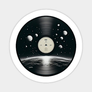 “Stars in Groove: Melodies on Vinyl” Magnet