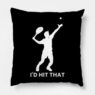 funny tennis Pillow