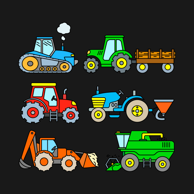 Tractors on the Farm by samshirts