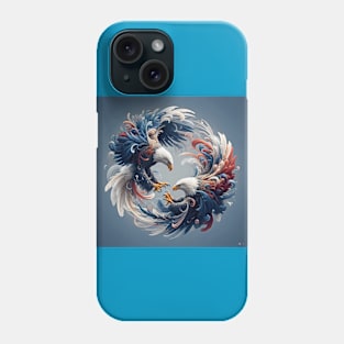 Eagles Yin and Yang Phone Case