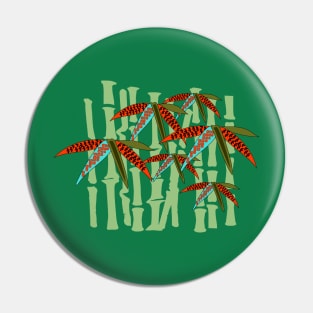 Japanese Bamboo Forest Colorful Foliage Pin