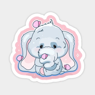 Baby elephant with butterflies Magnet