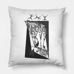 Somersault Abstrace Design Pillow