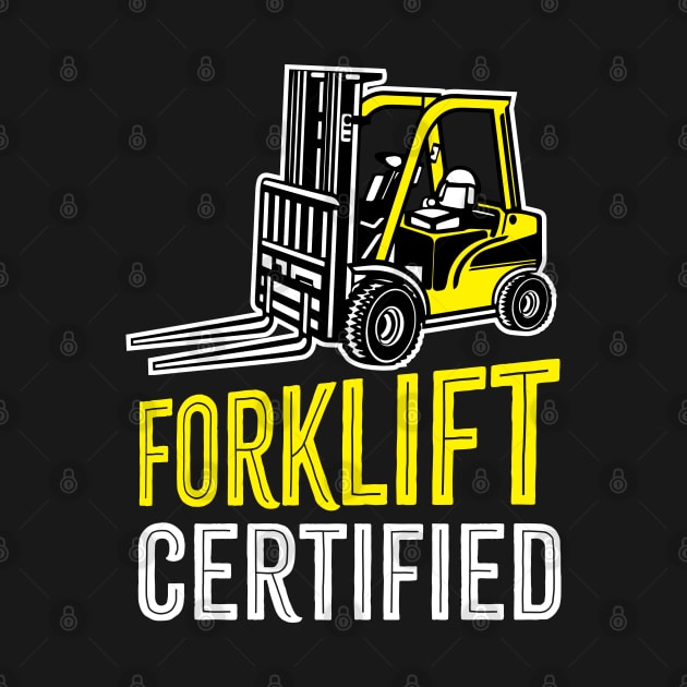 Forklift Certified by SIMPLYSTICKS