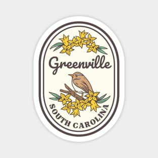 Greenville South Carolina Wren SC Tourist Souvenir Magnet