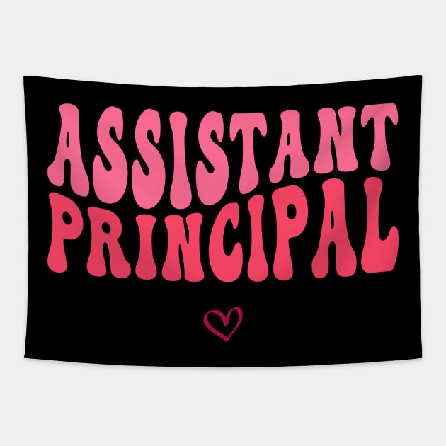 Groovy Assistant Principal Funny School Worker Assistant Tapestry by Flow-designs