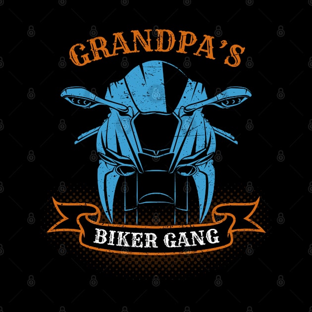 Grandpa's Biker Gang Father's Day by DwiRetnoArt99