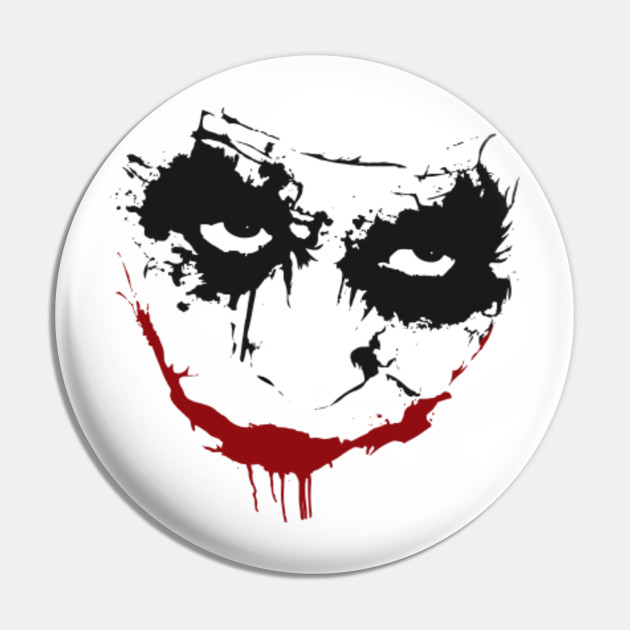 Why So Serious Joker Face Movie Design Joker Pin Teepublic