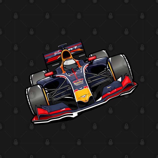 Formula 1 Racing Car by Artifyio