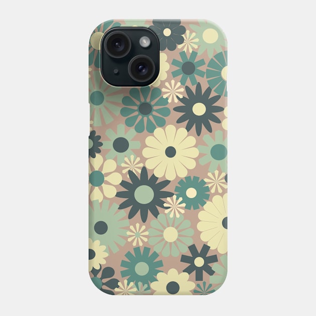 Pastel Floral Pattern Vintage Flowers Scandinavian Type Phone Case by Indigo Thoughts 