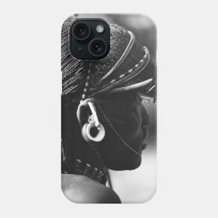 Vintage Photo of Maasai Warrior's Jewelry Phone Case