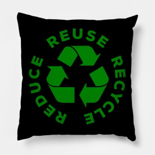 Reduce Reuse Recycle World Environment Day Gift Pillow