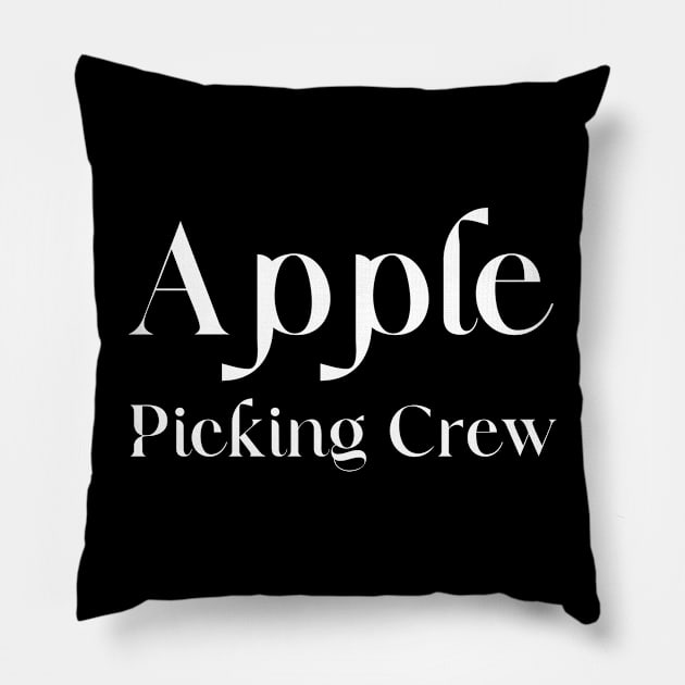 Apple Picking Crew Pillow by HobbyAndArt