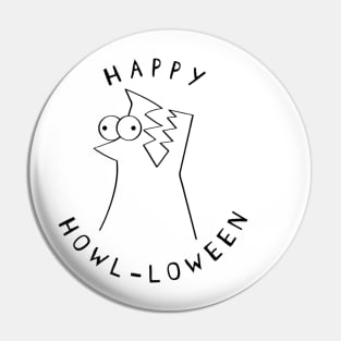 Happy Howl-loween Pin