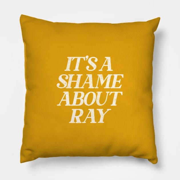 It's A Shame About Ray  ||||| Vintage Style Fan Art Pillow by DankFutura