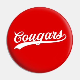 Cougars Script Pin