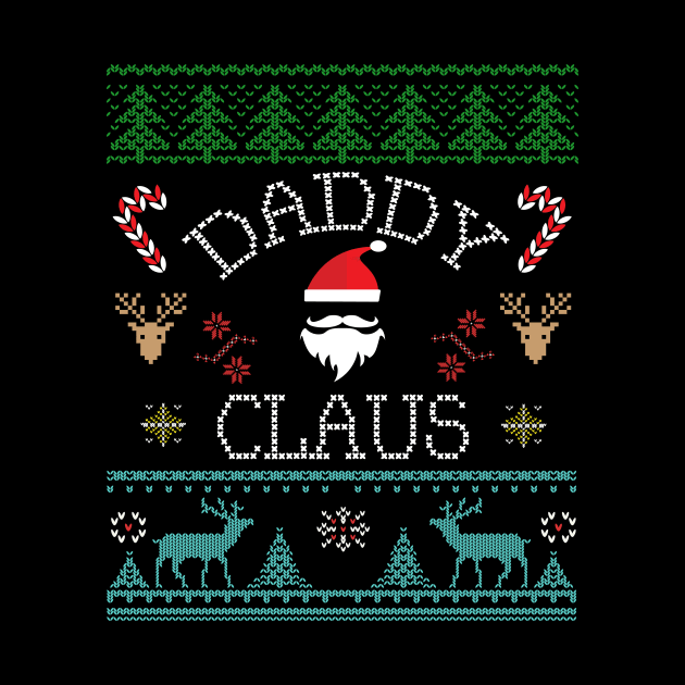 Daddy Claus Ugly Christmas sweater inspired design by Brobocop