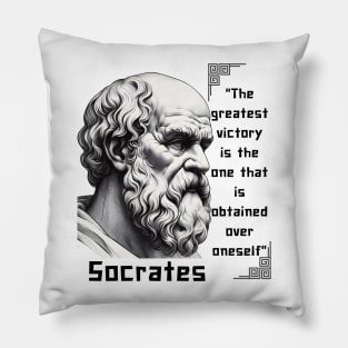 Socrates quote for stoicism lovers Pillow