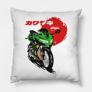 Japanese Kawasaki Motorcycle Pillow