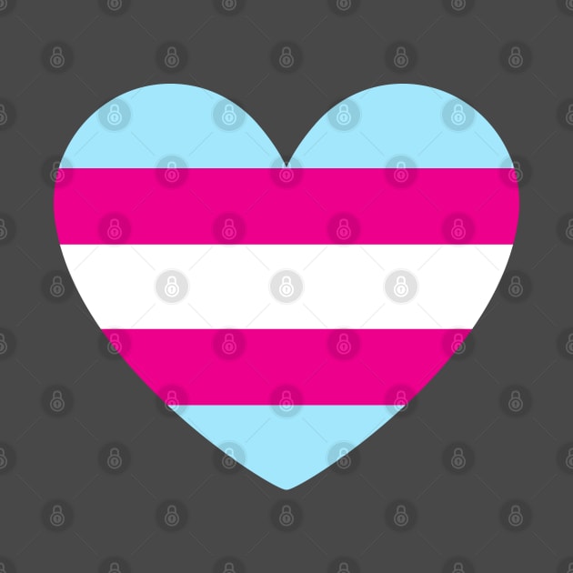 LGBT | Transgender Pride Flag Heart by s.hiro
