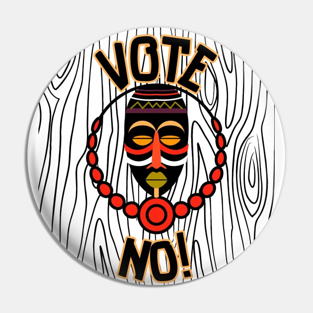 Vote No To The Voice Indigenous Voice To Parliament Pin by 3dozecreations