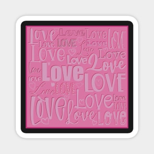 Love is the biggest word , Valentine greetingcard Magnet