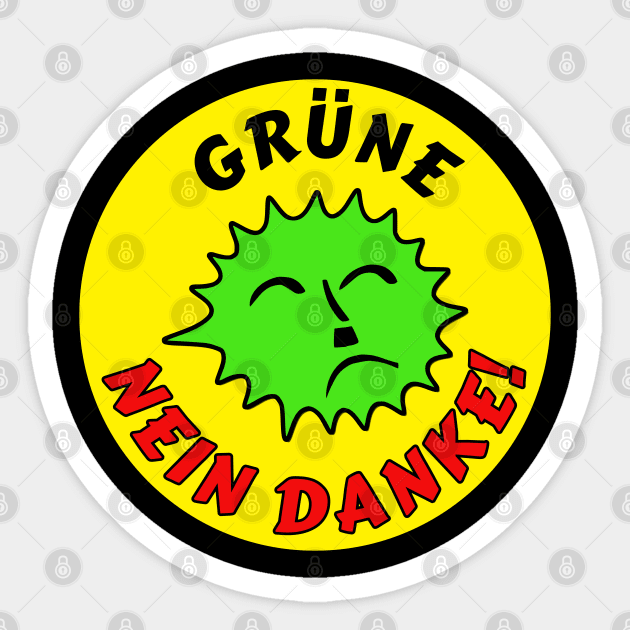 ROT und GRÜN nein danke!' Sticker