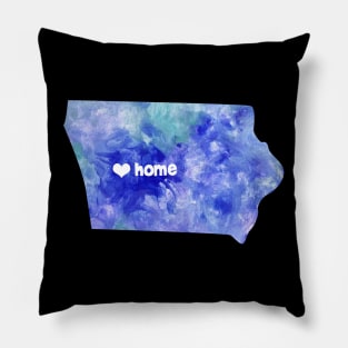 iowa state watercolor map Pillow