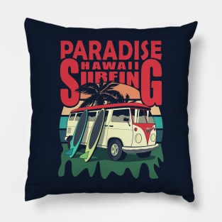 Hawaii surfing Pillow